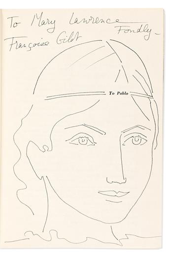 Gilot, Françoise (1921-2023) & Carlton Lake (1915-2006) Life with Picasso, presentation copy with an original drawing.